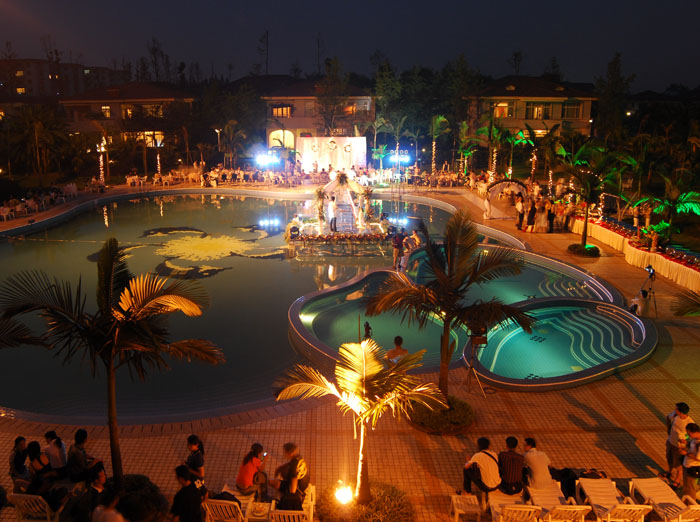 Poolside Wedding